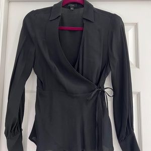 J Crew V Neck wrap blouse, like new